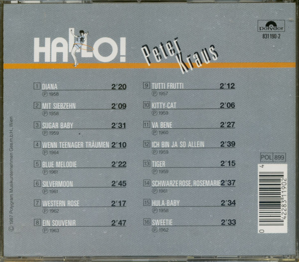 3. Bild von Peter Kraus: Hallo! (CD)