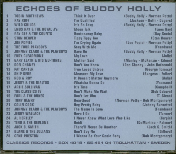 Echoes Of Buddy Holly (CD)