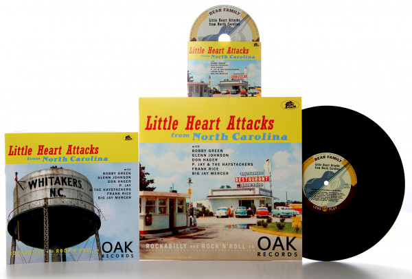 Little Heart Attacks From North Carolina -Rockabilly and Rock 'n' Roll on Oak Records (LP, 10inch &