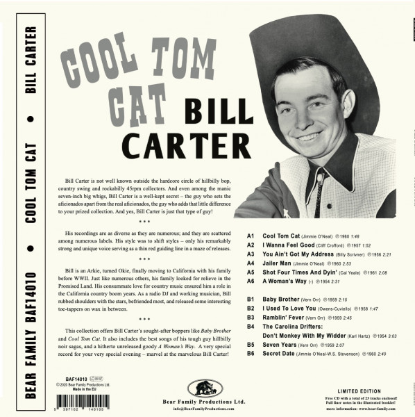 Cool Tom Cat (LP, 10inch & CD, Ltd. 45rpm)
