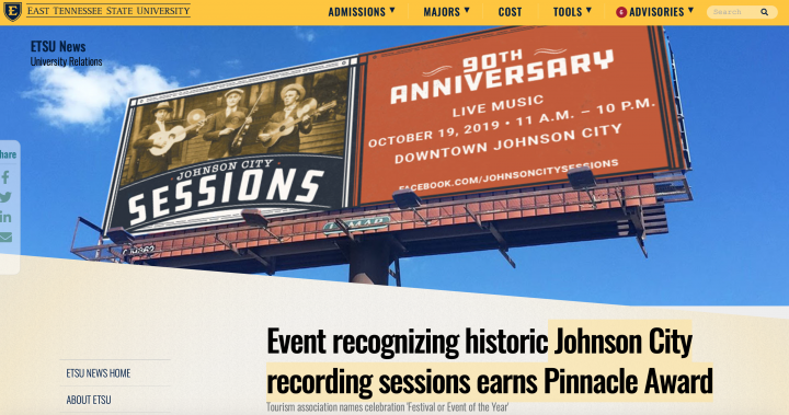 Johnson-City-recording-sessions-earns-Pinnacle-Award