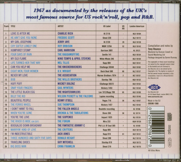 The London American Label - Year By Year 1967 (CD)
