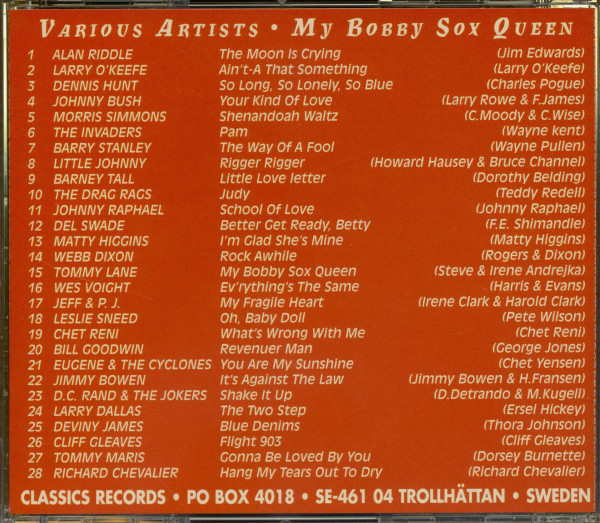 My Bobby Sox Queen And Other Teen Rockers (CD)