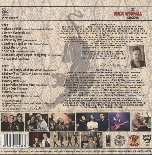 The Mick Wigfall Sessions (LP, colored Vinyl)