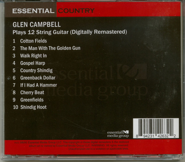 Plays 12 String Guitar (CD)