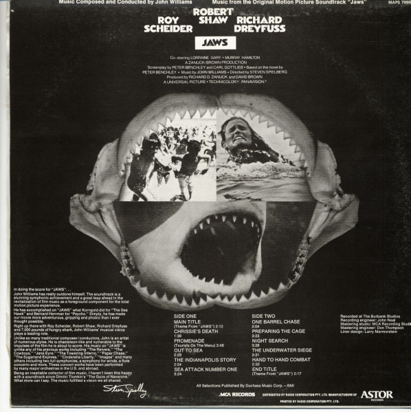 Jaws - Music From The Original Motion Picture Soundtrack (LP)