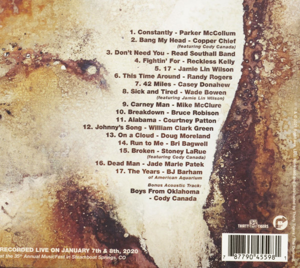 The Years - A Musicfest Tribute To Cody Canada & The Music Of Cross Canadian Ragweed (CD)