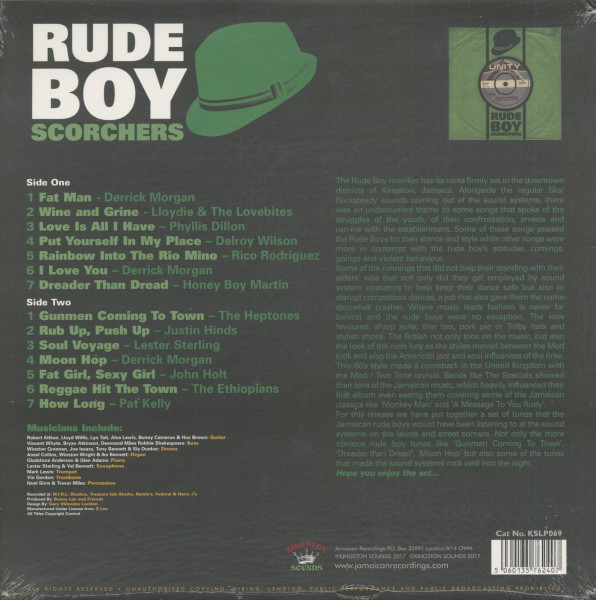 Rude Boy Scorchers - 1960s Ska (LP)