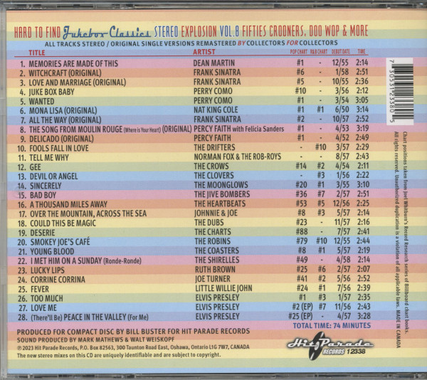 Stereo Explosion Vol.08 - Fifties Crooners, Doo Wop & More (CD)