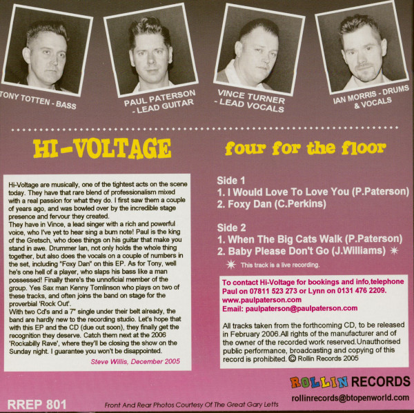 Four For The Floor (7inch EP, 45rpm, PS)
