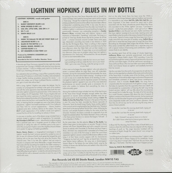Blues In My Bottle (LP)