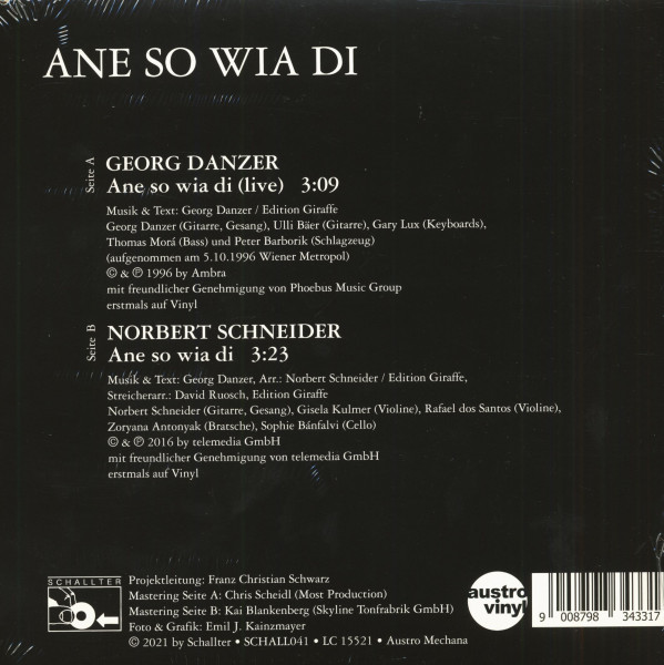 Ane So Wia Di (7inch, 45rpm, Record Store Day Edition, Ltd. & Numbered)