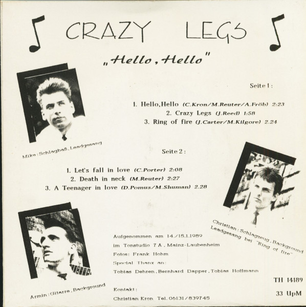 Hello, Hello (7inch, EP, 33rpm, PS, SC)