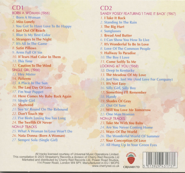 Born A Woman - Complete MGM Recordings 1966 - 1968 (2-CD)