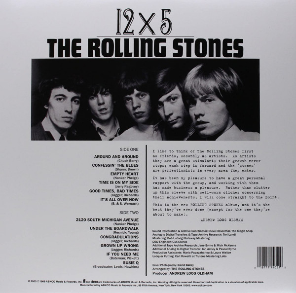 12 X 5 (LP 180 Gram Vinyl, Clear Vinyl)