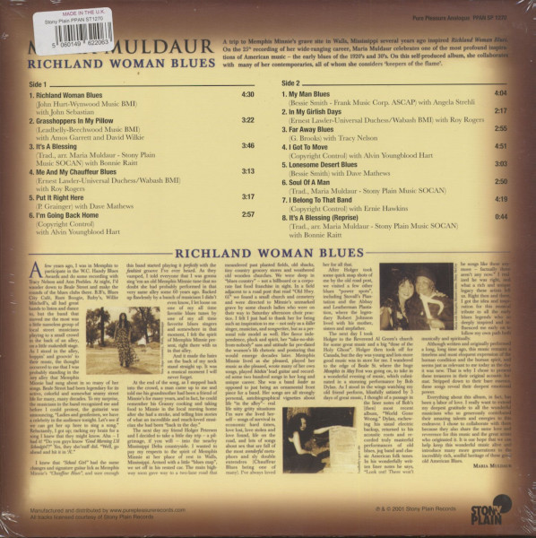 Richland Woman Blues (LP, 180g Vinyl)