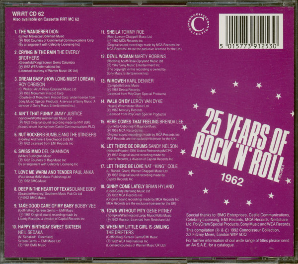 25 Years Of Rock 'N' Roll 1962 - Volume 2 (CD)