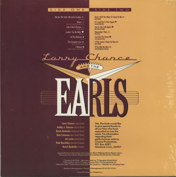 Larry Chance & The Earls - Live 1987 (LP)