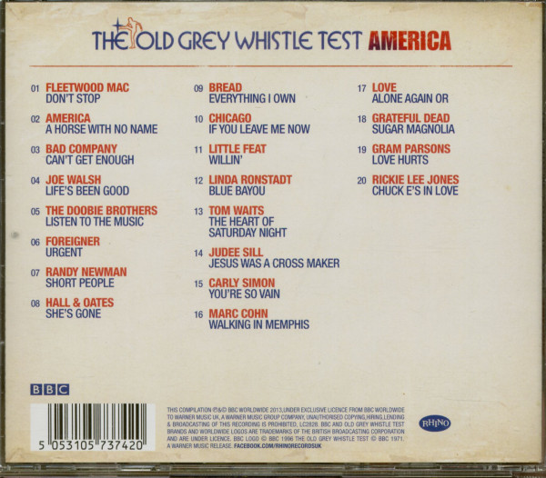 3. Bild von Various: America - The Old Grey Whistle Test BBC Series (CD)
