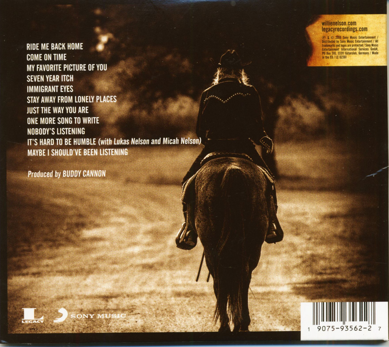 Nelson, Willie - Ride Me Back Home (CD)
