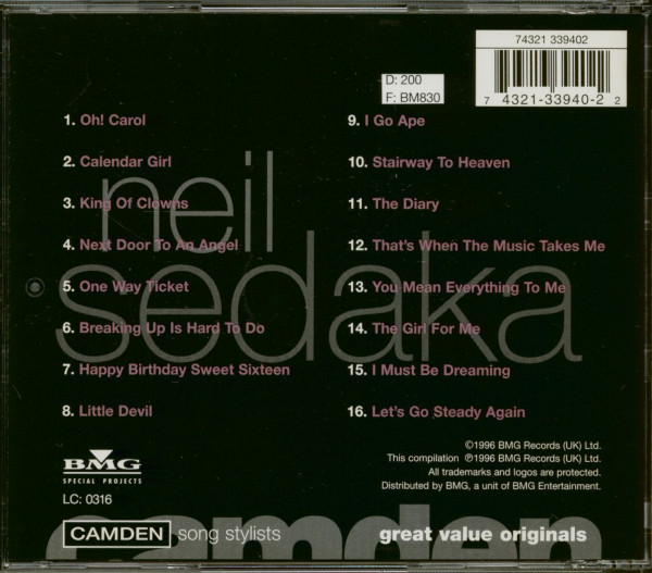 The Very Best Of Neil Sedaka (CD)