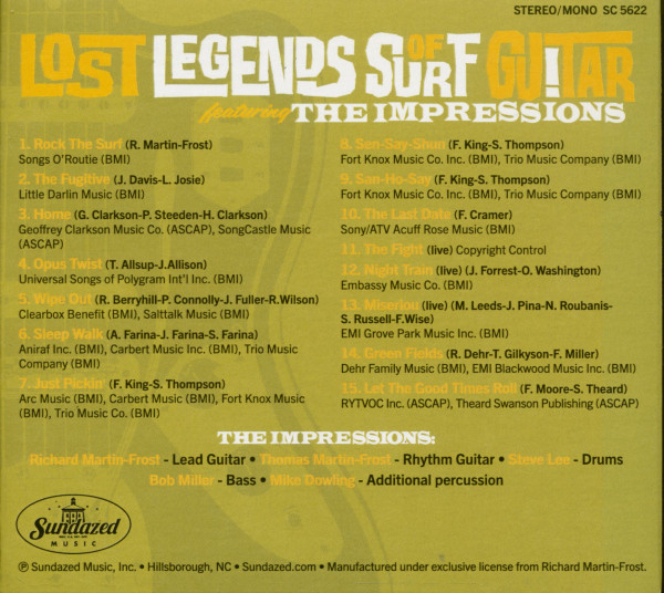 Lost Legends Of Surf Guitar (CD)