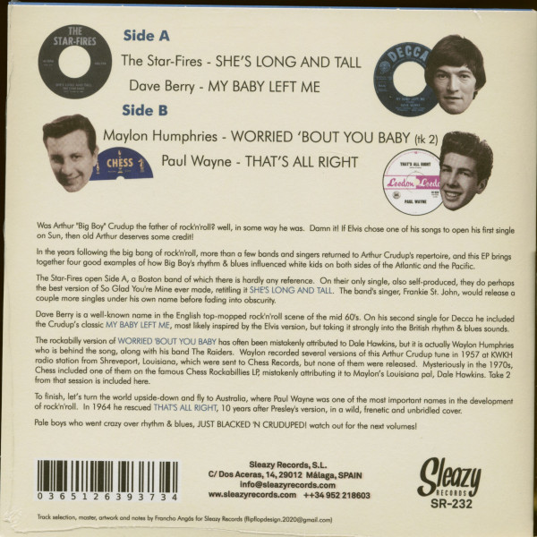 Blacked! 'N' Cruduped! Vol. 1 (7inch, 45rpm)