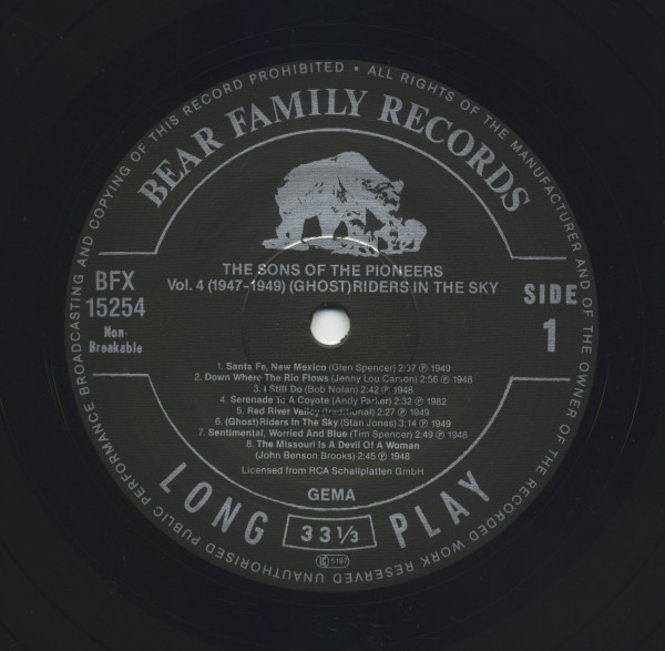 Riders In The Sky - Edition 4, 1947-49 (LP)