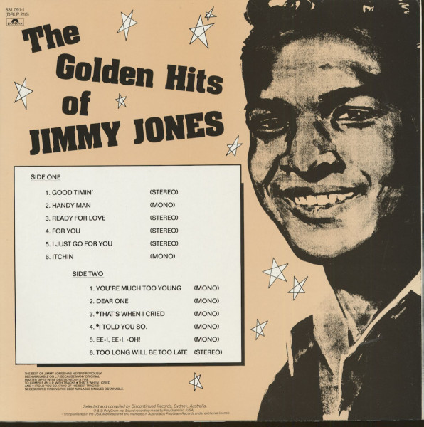 The Golden Hits Of Jimmy Jones (LP)