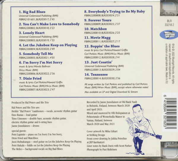 Hal Peters Trio – Takes On Carl Perkins (CD)
