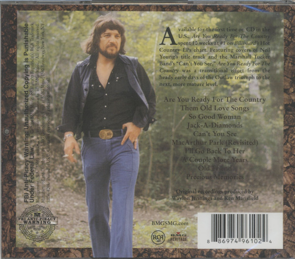 Are You Ready For The Country (CD)