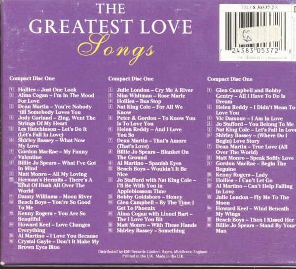 The Greatest Love Songs (3-CD)