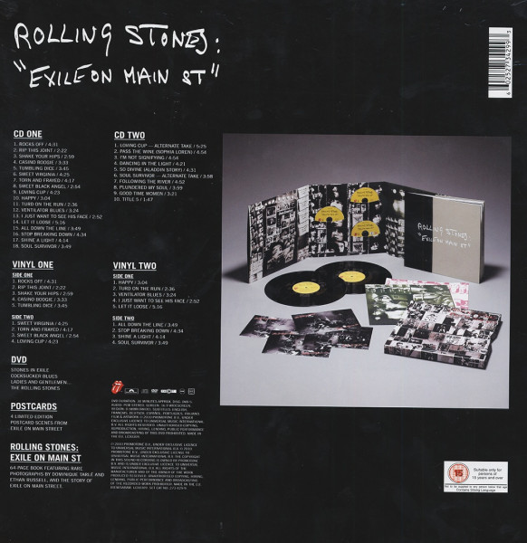 Exile On Main Street (2-LP - 2-CD-DVD - Book) Box