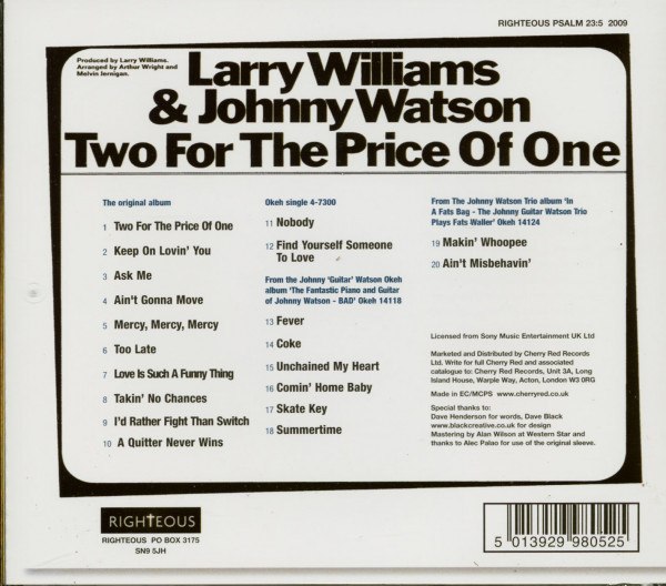 Two For The Price Of One (CD)