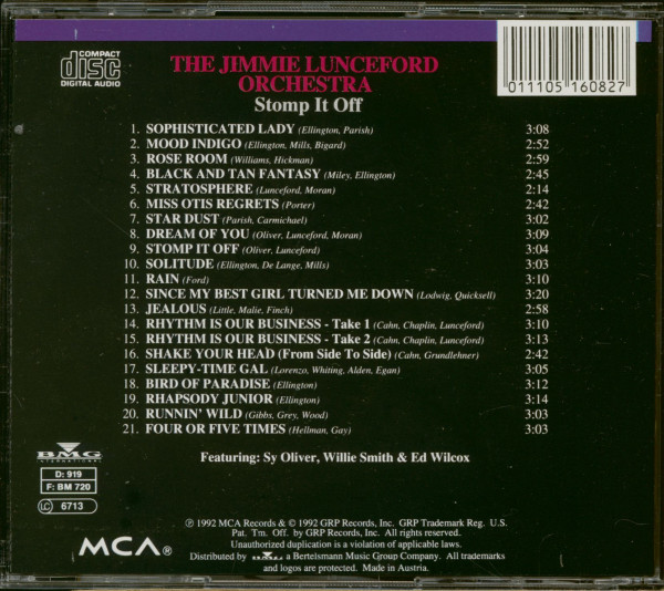 3. Bild von Jimmie Lunceford Orchestra: Stomp It Off (CD)