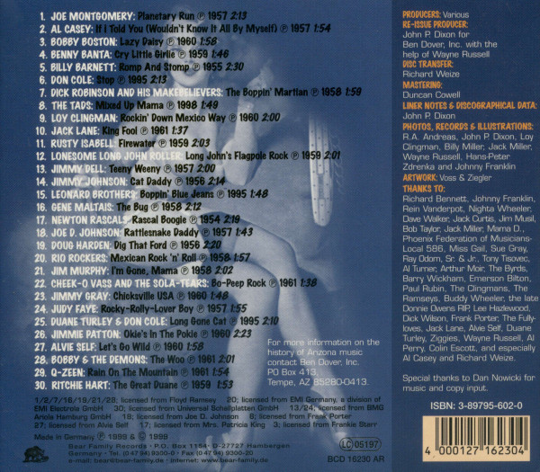 Rockin' And Boppin' In The Desert - Arizona Rockabilly - Vol.1 (CD)