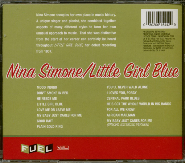 3. Bild von Nina Simone: Little Girl Blue (CD)