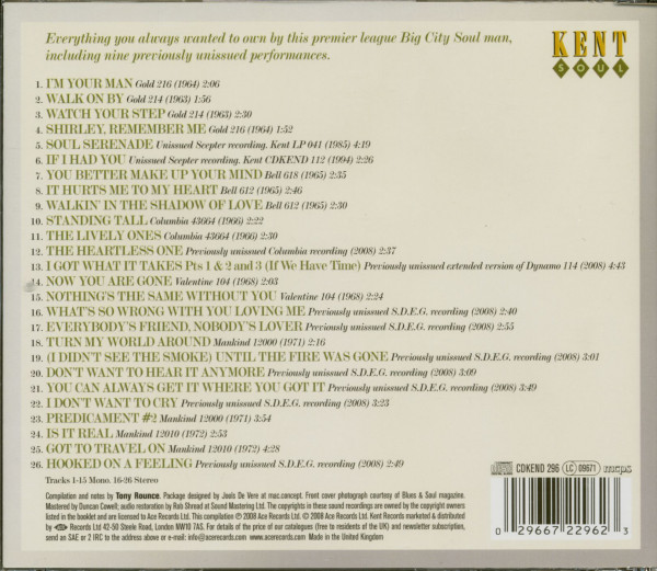 I'm Your Man - Anthology 1963-1972 (CD)