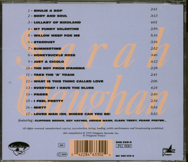 3. Bild von Sarah Vaughan: Masterpieces of Sarah Vaughan (CD)