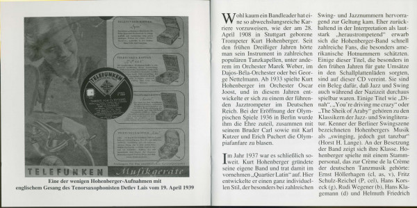 Kurt Hohenberger und sein Solisten-Orchester vom 'Quartier Latin', Berlin (CD)