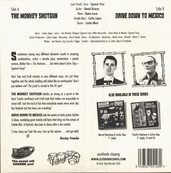 Spencer Chicken Evoy Sings Carlos Slap (7inch, 45rpm, PS)