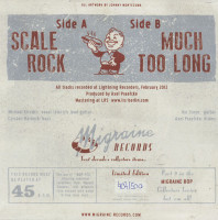 Vorschau: Scale Rock - Much Too Long (7inch, 45rpm, PS, Ltd.) Vorschau: Scale Rock - Much Too Long (7inch, 45rpm, PS, Ltd.)