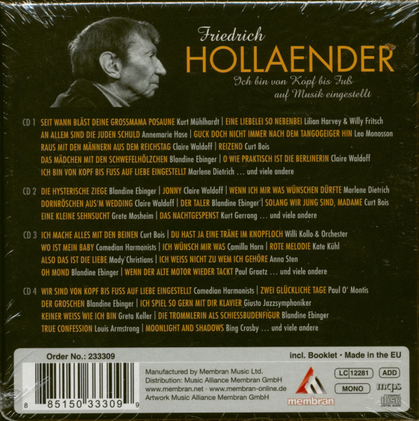 Ich Bin Von Kopf Bis Fuß Auf Musik Eingestellt (4-CD)