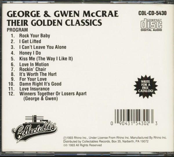 George & Gwen McRae - Golden Classics (CD)
