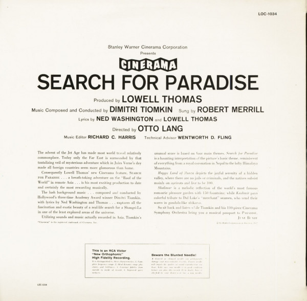 Search For Paradise - Soundtrack (LP)