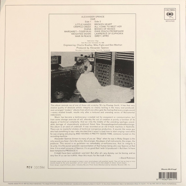Oar (LP, 180g crystal clear Vinyl, Ltd.)