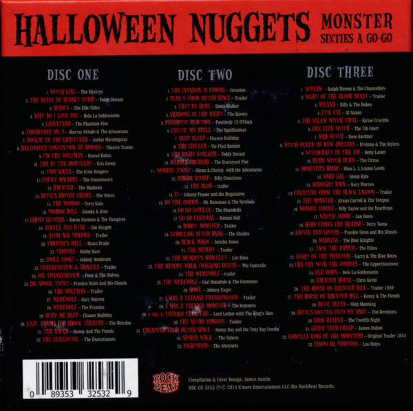 Halloween Nuggets Monster Sixties A Go-Go (3-CD)