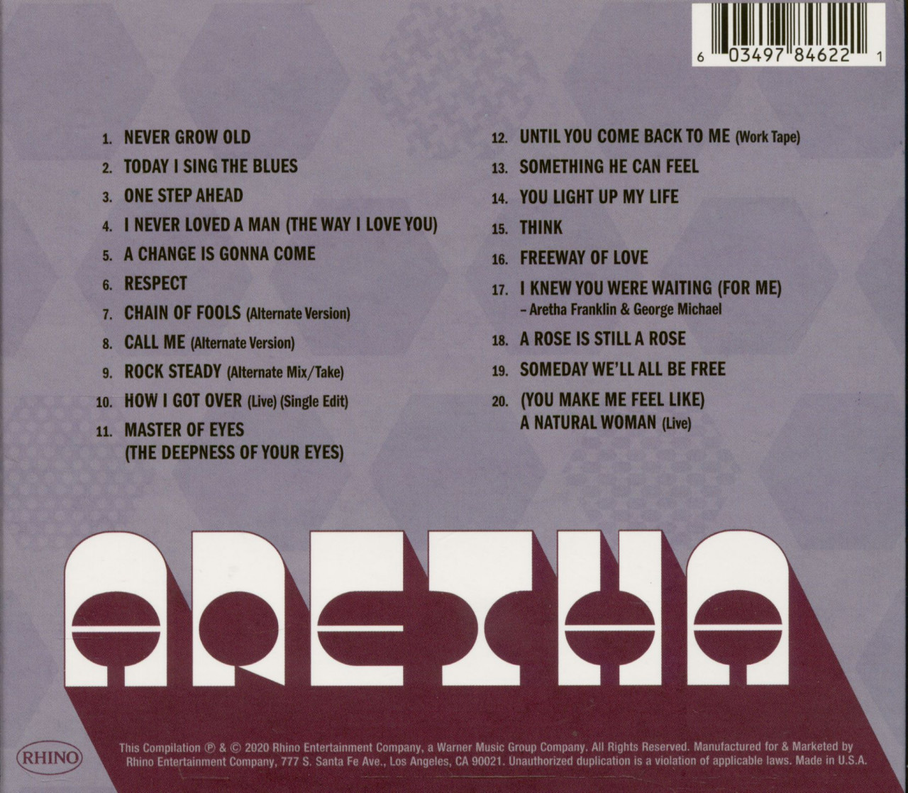 Franklin, Aretha - Aretha (CD)