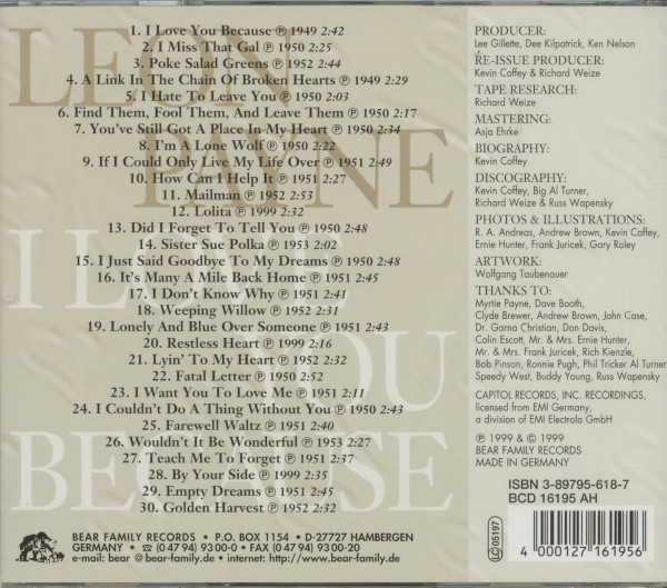 I Love You Because (CD)