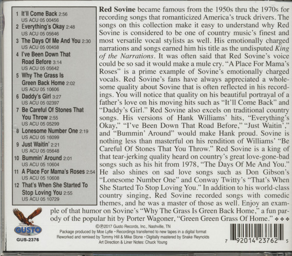 Red Sovine's Best Of - 12 Hits (CD)